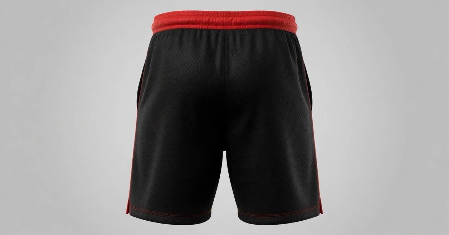 LeBron 76ers Classic Throwback Mesh Shorts — back